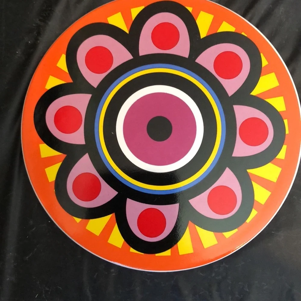 Two Beautiful Colorful Round Trivets